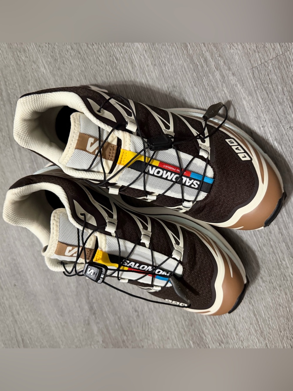 Black Coffee Salomon XT-6 Sneakers {size 7.5} {retail $185}